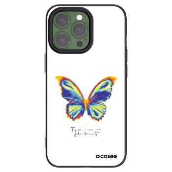 Picasee silikonowe czarne etui na Apple iPhone 13 Pro - Diamanty White