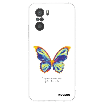 Picasee silikonowe przeźroczyste etui na Xiaomi Poco F3 - Diamanty White