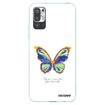 Picasee silikonowe przeźroczyste etui na Xiaomi Redmi Note 10 5G - Diamanty White