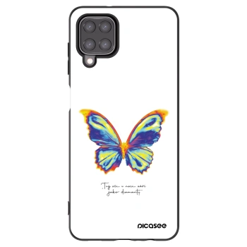 Picasee silikonowe czarne etui na Samsung Galaxy M12 M127F - Diamanty White