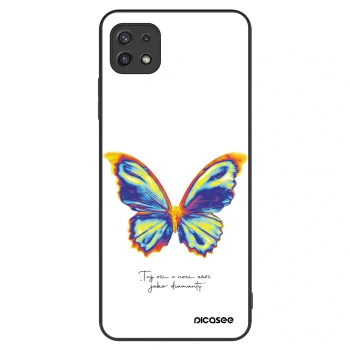 Etui na Samsung Galaxy A22 A226B 5G - Diamanty White
