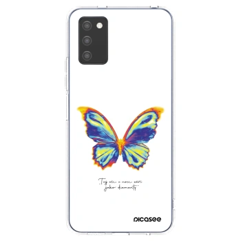 Picasee silikonowe przeźroczyste etui na Samsung Galaxy A02s A025G - Diamanty White