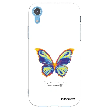 Picasee silikonowe przeźroczyste etui na Apple iPhone XR - Diamanty White