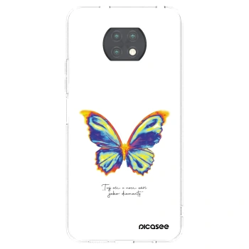 Picasee silikonowe przeźroczyste etui na Xiaomi Redmi Note 9T - Diamanty White