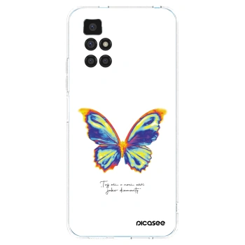 Picasee silikonowe przeźroczyste etui na Xiaomi Redmi 10 - Diamanty White