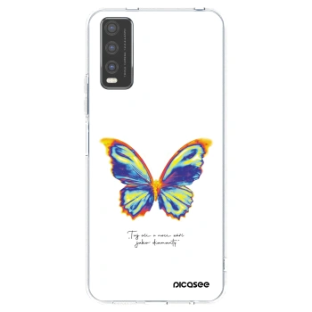 Picasee silikonowe przeźroczyste etui na Vivo Y20s - Diamanty White