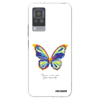 Picasee silikonowe przeźroczyste etui na Vivo X60 Pro 5G - Diamanty White