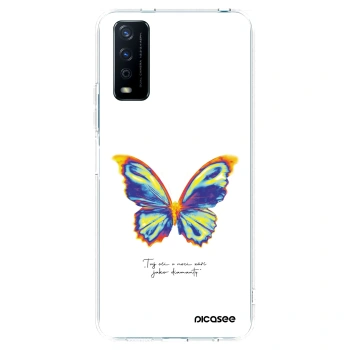 Picasee silikonowe przeźroczyste etui na Vivo Y11s - Diamanty White