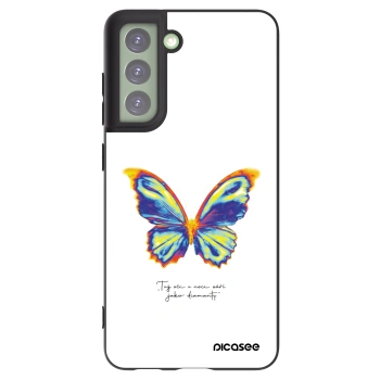 Picasee silikonowe czarne etui na Samsung Galaxy S21 FE 5G - Diamanty White