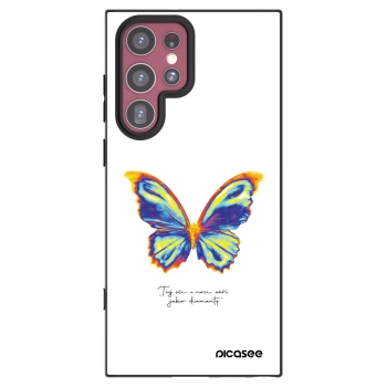Picasee silikonowe czarne etui na Samsung Galaxy S22 Ultra 5G - Diamanty White