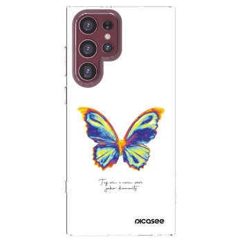 Picasee silikonowe przeźroczyste etui na Samsung Galaxy S22 Ultra 5G - Diamanty White