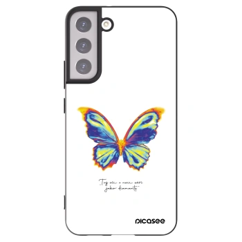 Picasee silikonowe czarne etui na Samsung Galaxy S22+ 5G - Diamanty White