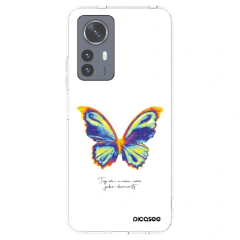 Picasee silikonowe przeźroczyste etui na Xiaomi 12 Pro - Diamanty White