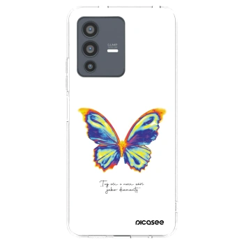 Picasee silikonowe przeźroczyste etui na Vivo V23 5G - Diamanty White