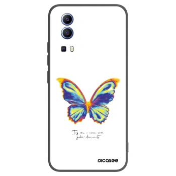 Picasee silikonowe czarne etui na Vivo Y52 5G - Diamanty White