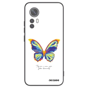 Picasee silikonowe czarne etui na Xiaomi 12X - Diamanty White
