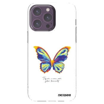 Picasee silikonowe przeźroczyste etui na Apple iPhone 14 Pro Max - Diamanty White