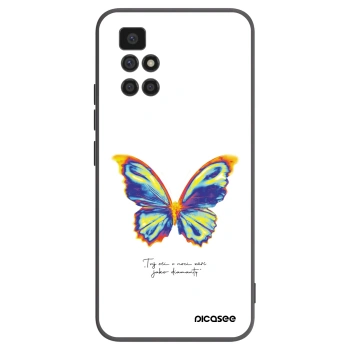 Picasee silikonowe czarne etui na Xiaomi Redmi 10 (2022) - Diamanty White