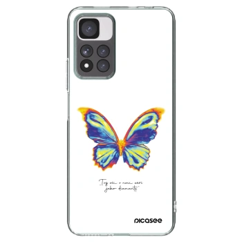 Picasee silikonowe przeźroczyste etui na Xiaomi Redmi Note 11 Pro+ 5G - Diamanty White