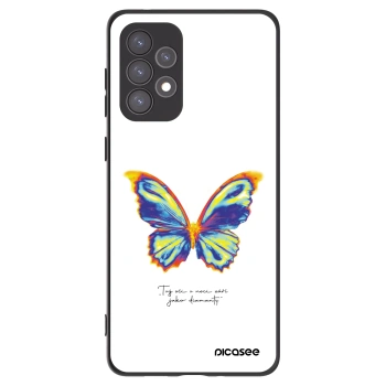Picasee silikonowe czarne etui na Samsung Galaxy A73 5G - Diamanty White
