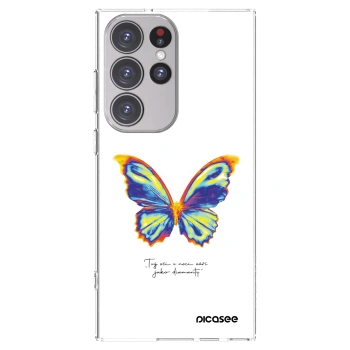 Picasee silikonowe przeźroczyste etui na Samsung Galaxy S23 Ultra 5G - Diamanty White