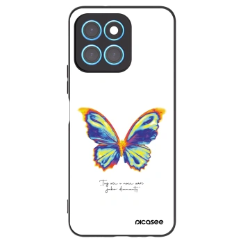 Picasee silikonowe czarne etui na Honor X6 - Diamanty White