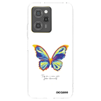 Picasee silikonowe czarne etui na Xiaomi Poco X5 Pro - Diamanty White