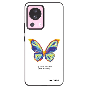 Picasee silikonowe czarne etui na Xiaomi 13 Lite - Diamanty White