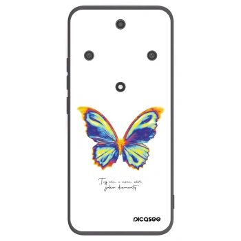 Picasee silikonowe czarne etui na Honor Magic5 Lite 5G - Diamanty White