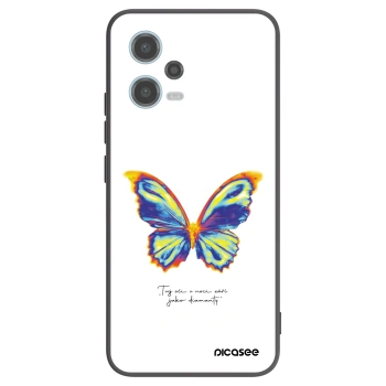 Picasee silikonowe czarne etui na Xiaomi Redmi Note 12 5G - Diamanty White