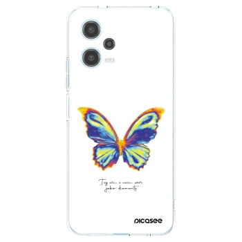 Picasee silikonowe przeźroczyste etui na Xiaomi Redmi Note 12 5G - Diamanty White