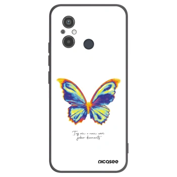 Picasee silikonowe czarne etui na Xiaomi Redmi 12C - Diamanty White