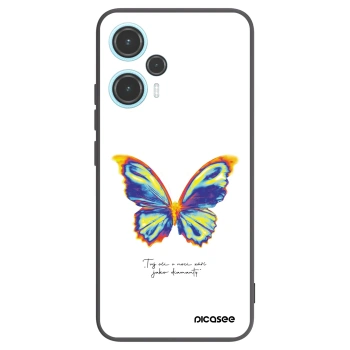 Picasee silikonowe czarne etui na Xiaomi Poco F5 - Diamanty White