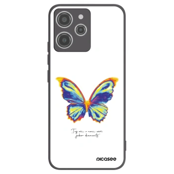 Picasee silikonowe czarne etui na Xiaomi Redmi 12 4G - Diamanty White
