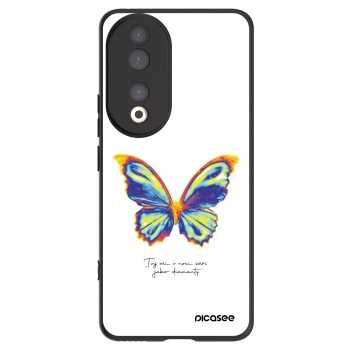 Picasee silikonowe czarne etui na Honor 90 5G - Diamanty White