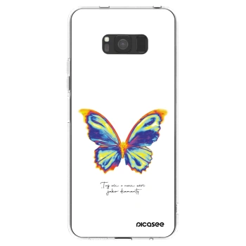 Picasee silikonowe przeźroczyste etui na Samsung Galaxy S8 G950F - Diamanty White