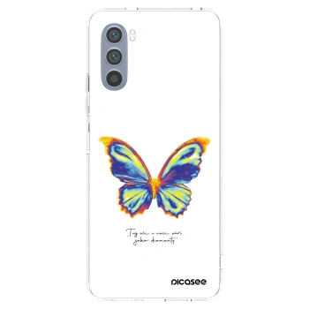 Picasee silikonowe przeźroczyste etui na Motorola Moto G62 - Diamanty White
