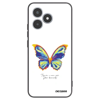 Picasee silikonowe czarne etui na Realme C53 - Diamanty White