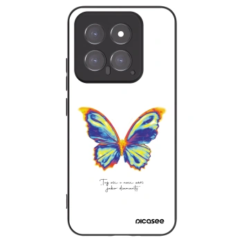 Picasee silikonowe czarne etui na Xiaomi 14 - Diamanty White