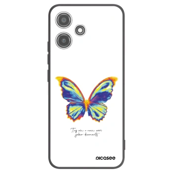 Picasee silikonowe czarne etui na Xiaomi Redmi 12 5G - Diamanty White