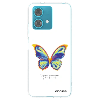 Picasee silikonowe przeźroczyste etui na Motorola Edge 40 Neo - Diamanty White