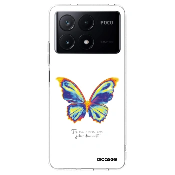 Picasee silikonowe przeźroczyste etui na Xiaomi Poco X6 Pro - Diamanty White