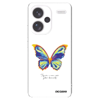Picasee silikonowe przeźroczyste etui na Xiaomi Redmi Note 13 Pro+ 5G - Diamanty White