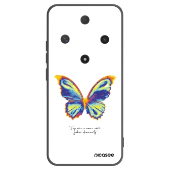 Picasee silikonowe czarne etui na Honor Magic6 Lite 5G - Diamanty White