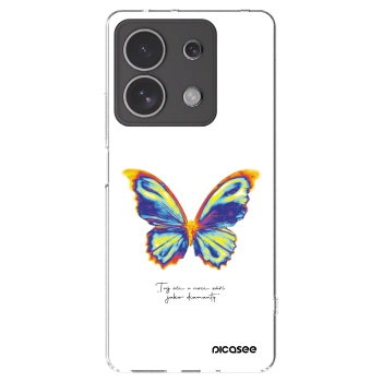 Picasee silikonowe przeźroczyste etui na Xiaomi Redmi Note 13 4G - Diamanty White