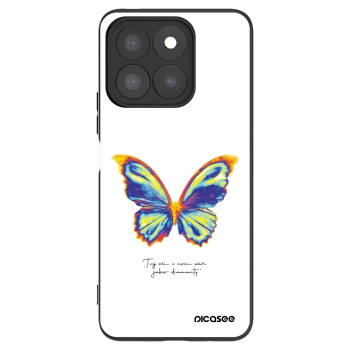 Picasee silikonowe czarne etui na Honor X8b - Diamanty White