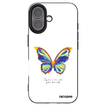Picasee silikonowe czarne etui na Apple iPhone 16 - Diamanty White
