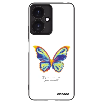 Picasee silikonowe czarne etui na Xiaomi Redmi 13C 5G - Diamanty White