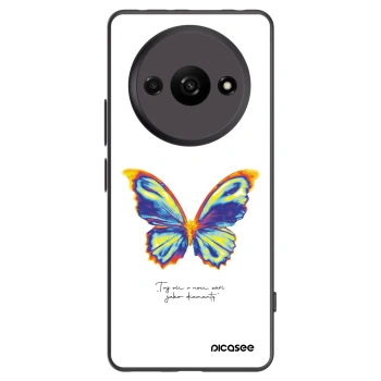 Picasee silikonowe czarne etui na Xiaomi Redmi A3 - Diamanty White