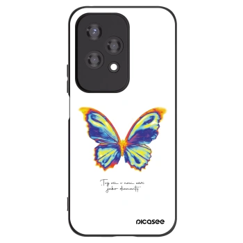 Picasee silikonowe czarne etui na Honor 200 Lite - Diamanty White